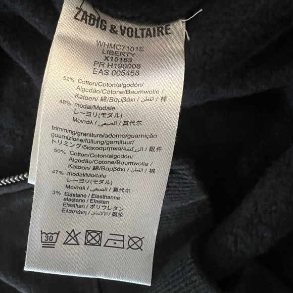 Zadig & Voltaire Black Crewneck Sweatshirt - Picture 3 of 4